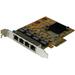 STARTECH ST1000SPEX43 4-Port PCIe Gigabit Network Adapter Card