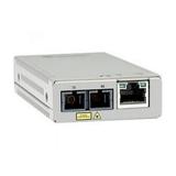 Allied Telesis MMC200/SC Transceiver/Media Converter - 1 x Network (RJ-45) - 1 x SC Ports - Multi-mode - Fast Ethernet - 10/100Base-TX 100Base-FX - 1.24 Mile - AC Adapter - Wall Mountable Rack-mo...