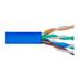 ICC CAT 6- 500 UTP Solid Cable- 23G 4P CMR 1K- Blue - 1000 ft Category 6 Network Cable for Network Device (ICCABR6VBL)