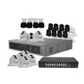 Ultra Plus HD 32 Channel NVR Surveillance System with Cameras-Size:4TB Style:32 (8 Turret and 12 Bullet) - 4 Megapixel Cameras