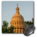 3dRose USA Texas Austin. Capitol Building. Statue of the Goddess of Liberty - Mouse Pad 8 by 8-inch (mp_191734_1)