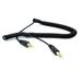 Compatible With G7 G8 ThinQ - Black Coiled Aux Cable Car Stereo Wire Audio Speaker Cord K6N for LG G8 ThinQ G7 ThinQ