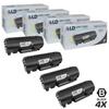 LD Compatible Replacement for Lexmark 521 52D1000 Black Toner Cartridge 4-Pack for MS810de MS810dn MS810dtn MS810n MS811dn MS811dtn MS811n MS812de MS812dn MS812dtn