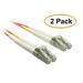 eDragon Fiber Optic Cable LC/LC Multimode Duplex 50/125 1 Meter (3.3 Foot) 2 Pack