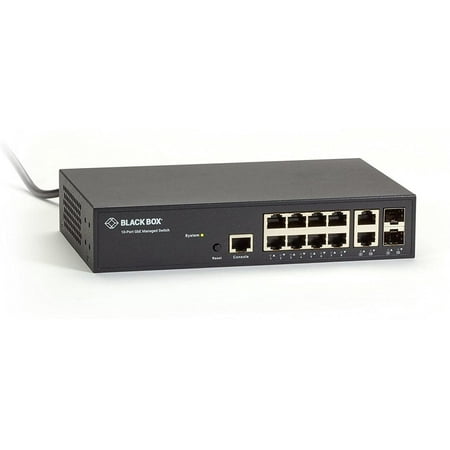 GIGABIT ETHERNET (1000-MBPS) MANAGED SWITCH - (8) 10/100/1000-MBPS COPPER RJ45