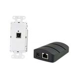 C2G 53878 TruLink USB 2.0 Over Cat5 Superbooster Wall Plate Transmitter to Dongle Receiver Kit