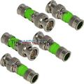 BNC Compression Type 75 Ohm Coaxial Coax RG59 CCTV Connector (5/pack)