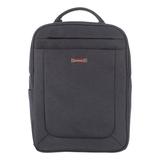 Swiss Mobility Cadence 2 Section Business Backpack For Laptops 15.6 6 x 6 x 17 Charcoal -SWZBKP1012SMCH