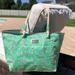 Lilly Pulitzer Bags | Lilly Pulitzer Shoreline Tote "Mini Chomp Chomp" | Color: Green/Pink | Size: Os