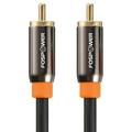 FosPower (10 Feet - 2 Packs) Digital Audio Coaxial Cable [24K Gold Plated Connectors] Premium S/PDIF RCA Male to RCA Male for Home Theater HDTV Subwoofer Hi-Fi Systems