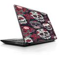 Laptop Notebook Universal Skin Decal Fits 13.3 to 15.6 / Sugar Skulls Red Black Dia de los