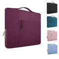 Mosiso Laptop Sleeve Briefcase for 13 inch New MacBook Pro A1989 A1706 A1708 New Air 13 A1932 2018 Polyester Notebook Sleeve Case Bag Wine Red