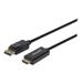 Manhattan 4K@60Hz DisplayPort to HDMI Cable - DisplayPort Male to HDMI Male Cable 3 ft. Black