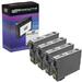 Speedy Inks - 4pk Remanufactured High Capacity Black Ink for Epson 220XL T220XL120 for use in WorkForce WF-2630 WF-2650 WF-2660 Expression XP-420 XP-320 XP-424