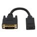 onn. DVI to HDMI Adapter Connector Black