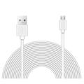 OMNIHIL (32FT) 2.0 High Speed USB Cable for Yoobao YBL-201 Bluetooth Speaker - WHITE