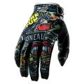O Neal 0385-129 Jump Gloves with Crank Graphic (Black/Multicolor Size 9)