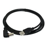 6ft Right Angle USB Cable for Canon ImageCLASS MF4770n Laser Multifunction Printer - Black