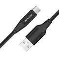 Durable Cotton Braided 10ft Long Type-C USB Cable Wire Sync USB-C Data Cord [Fast Charging Support] High Speed for Essential Phone (PH-1) - Lenovo Moto Tab (10.1) - LG V35 ThinQ Stylo 4