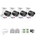 Loocam 4Pack 1080P HD TVI Security Camera for Surveillance CCTV System with Night Vision Indoor and Outdoor Only compatible with TVI DVR or Hybrid DVR