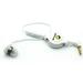 Headphone Retractable Mono Earphone for Alcatel Go Flip 3 / Smartflip - 3.5mm w Mic Headset Handsfree Earbud Earpiece Microphone D6J