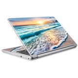 Skin Vinyl Sticker Cover Decal for Acer Chromebook R13 Laptop Notebook -sunset on beach