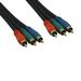 Kentek 25 Feet FT Premium 3 RCA RGB red green blue component video cable cord male to male M/M gold plated 75ohm coaxial