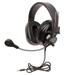 Califone 3066BKT Deluxe Over-Ear Stereo Headset with Gooseneck Microphone 3.5mm Plug Black Each