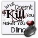 3dRose What Doesnt Kill You Bling Mouse Pad 8 by 8 inches