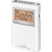 Sangean DT-160 AM/FM Stereo Pocket Radio with 100 Operating Hours on 2 AA Batteries White