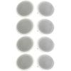 Pyle PDIC Series 8 250W Round Flush Mount Wall Ceiling Speakers (8 Pack)