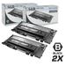LD Products Compatible Replacements for Samsung CLT-K406S Set of 2 Black Laser Toner Cartridges