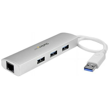 StarTech 3-Port Portable USB 3.0 Hub plus Gigabit Ethernet