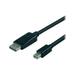 VisionTek Mini DisplayPort to DisplayPort 2M Active Cable (M/M) - 6.56 ft DisplayPort A/V Cable for Monitor Projector Audio/Video Device - First End: 1 x DisplayPort Male Digital Audio/Video - ...