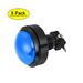 Game Push Button 62mm Round 12V LED Illuminated Push Button Switch with Micro switch for Arcade Video Blue 5pcs