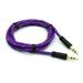 Adapter 3.5mm Aux Cable for LG Stylo 5 - [Car Stereo Aux-in Audio Cord Speaker Jack Wire Braided Purple]