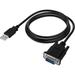 Sabrent USB 2.0 to Serial (9-Pin) DB-9 RS-232 Adapter Cable 6ft Cable [FTDI Chipset] (CB-FTDI)