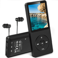 AGPTEK 16GB MP3 Player with Micro SD Card Slot Black A02S