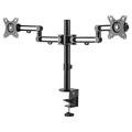 Startech.com Desk Mount Dual Monitor Arm Desk Clamp Vesa Compatible Monitor Mount For Up To 32 Inch Displays Ergonomic Articulating Monitor Arm Height Adjustable/tilt/swivel/rotating - Double