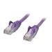 Belkin A3L791-07-PUR-S 7 ft. Cat 5E Purple Patch Cable CAT5e Snagless RJ-45M / RJ-45M