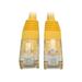 Tripp Lite 10ft Cat6 Gigabit Molded Patch Cable RJ45 MM 550MHz 24AWG Yellow