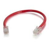 C2G 3ft Cat6 Non-Booted Unshielded (UTP) Ethernet Cable - Cat6 Network Patch Cable - PoE - Red - Patch cable - RJ-45 (M) to RJ-45 (M) - 3 ft - UTP - CAT 6 - red