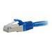 C2G Cat6a Snagless Shielded (STP) Network Patch Cable - patch cable - 2 ft - blue