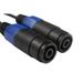 Blackmore Pro Audio 12 ft. 16 Gauge Premium Speaker Cable with Dual Female Plastic Molded Speakon Connections - Black - 12 ft.