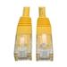 Cat6 Gigabit Molded Patch Cable RJ45 M & M 550MHz 24AWG Yellow - 3 ft.