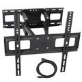 VideoSecu Articulating TV Wall Mount Tilt Swivel Dual Arms Bracket for Most 27 32 39 42 43 46 47 48 50 55 inch LED LCD Plasma HDTV Flat Panel Screen Display with Full Motion Extend VESA 400x400mm bxk