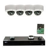 GW Security 8CH H.265 4K NVR 5-Megapixel (2592 x 1920) 4X Optical Zoom Network Plug & Play Video Security System 4pcs 5MP 1920p 2.8-12mm Motorized Zoom POE Weatherproof Dome IP Cameras
