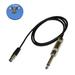 HQRP 4-Pin Mini Connector (TA4F) to 1/4-Inch Connector Instrument Cable for Shure WA302 / WA306 Replacement plus HQRP Coaster