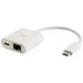 C2g Usb C Ethernet Adapter With Power - White