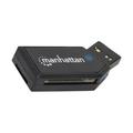 Manhattan 24-in-1 Mini USB 2.0 Multi-Card Reader/Writer - For SD microSD and MMC cards